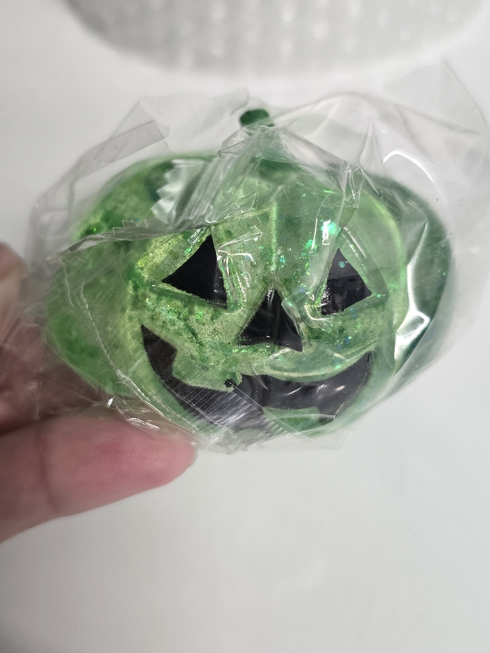 Green Jack O Lantern Sugar Squishy Toy